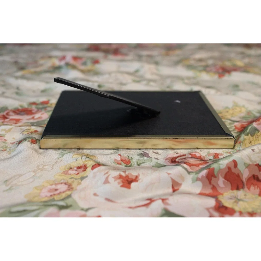 Brass Tone Cat Kitten Frame 3x4 Cottagecore MCM Grandmillenial